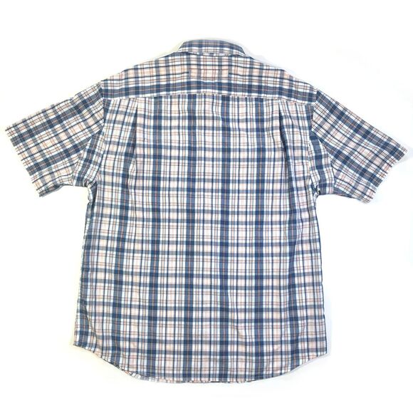 Duluth Trading Men's Blue Plaid Button Up Shirt LG - Picture 4 of 7